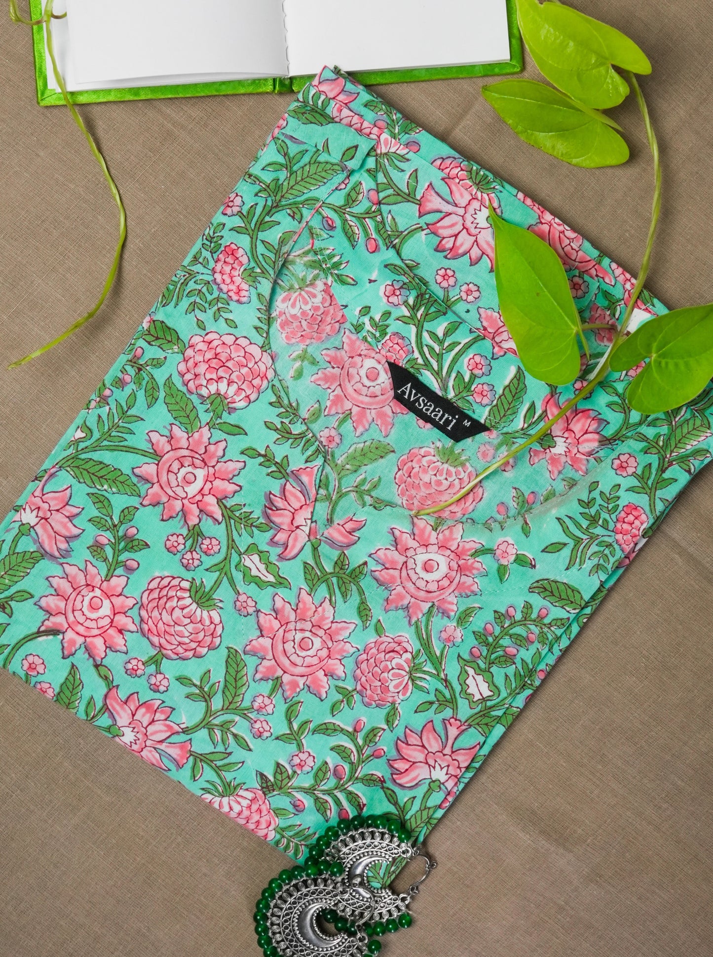 Peacock Pyaar Handblock Cotton Kurta