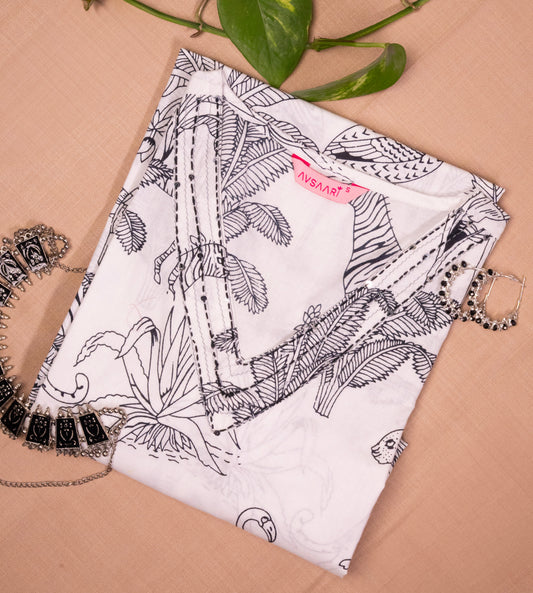 Aabroo Aangan Block Kurta