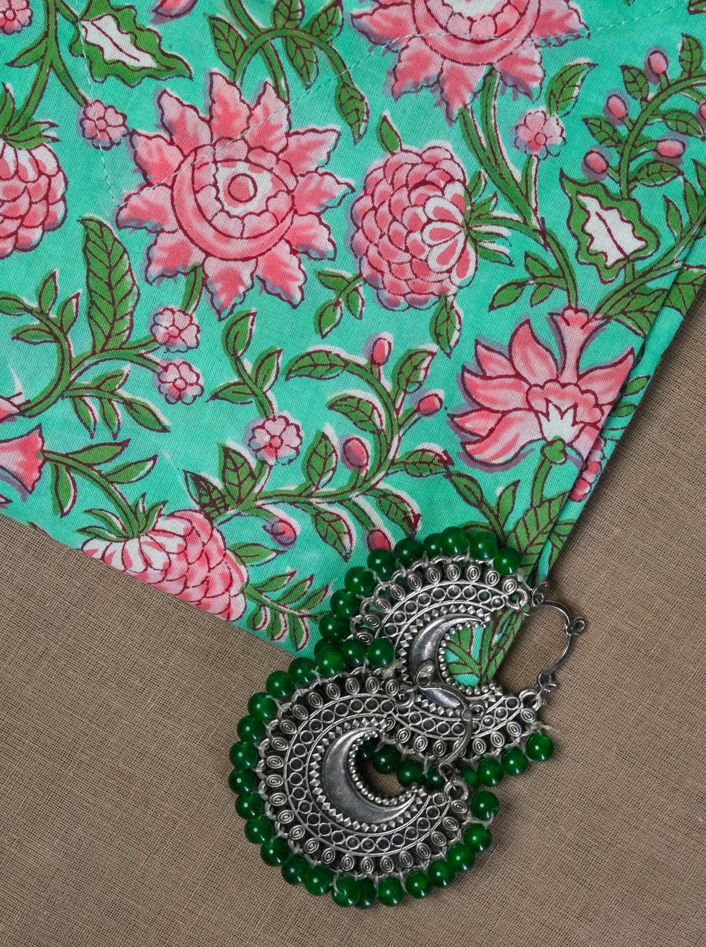 Peacock Pyaar Handblock Cotton Kurta
