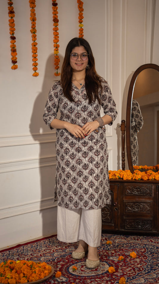 Afsana Adaa Block Kurta