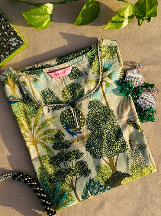 Mehroon Manzil Cotton Kurta