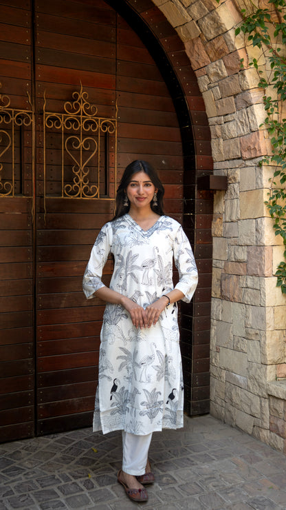Aabroo Aangan Block Kurta