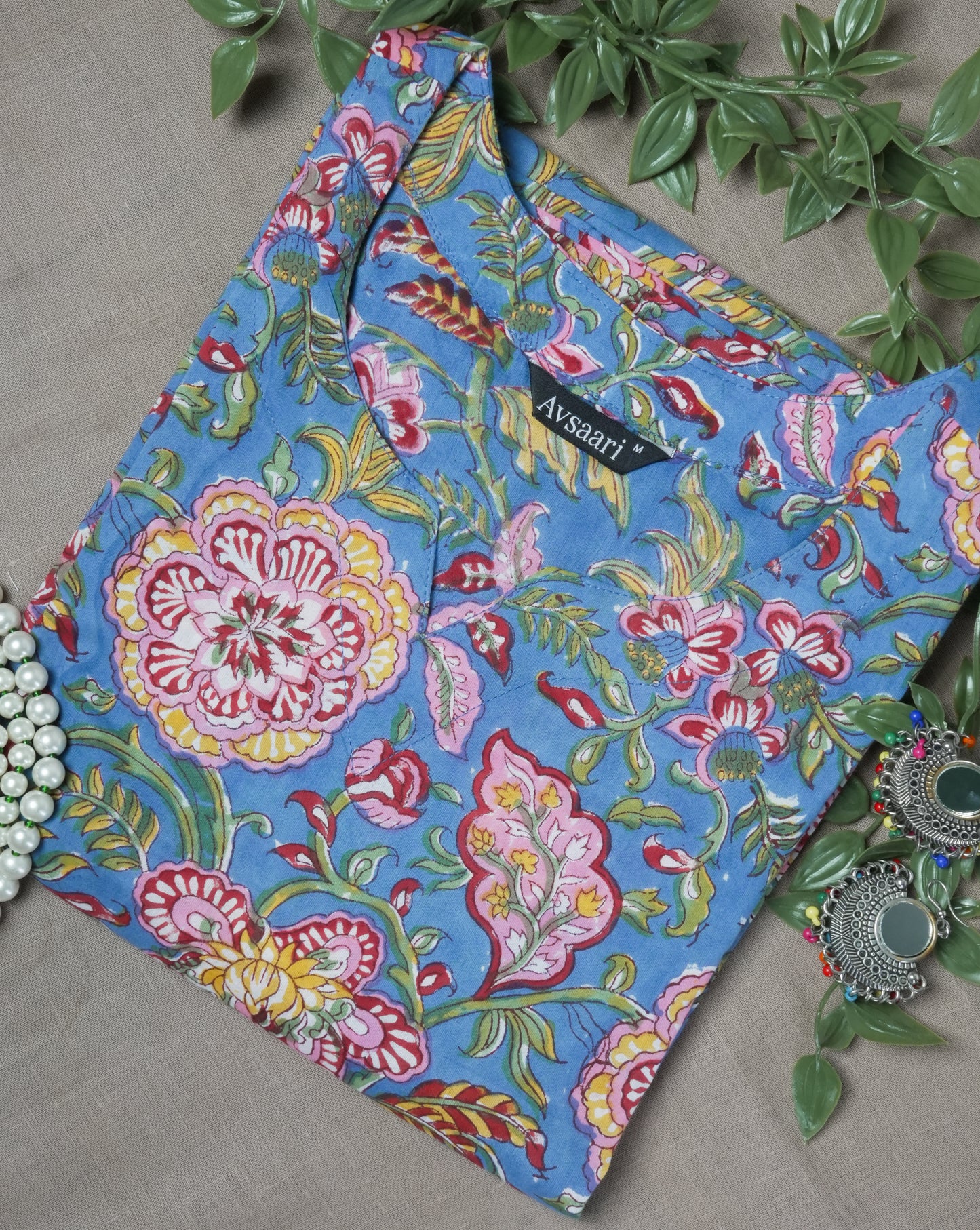 Bagh-E-Zam Handblock Kurta